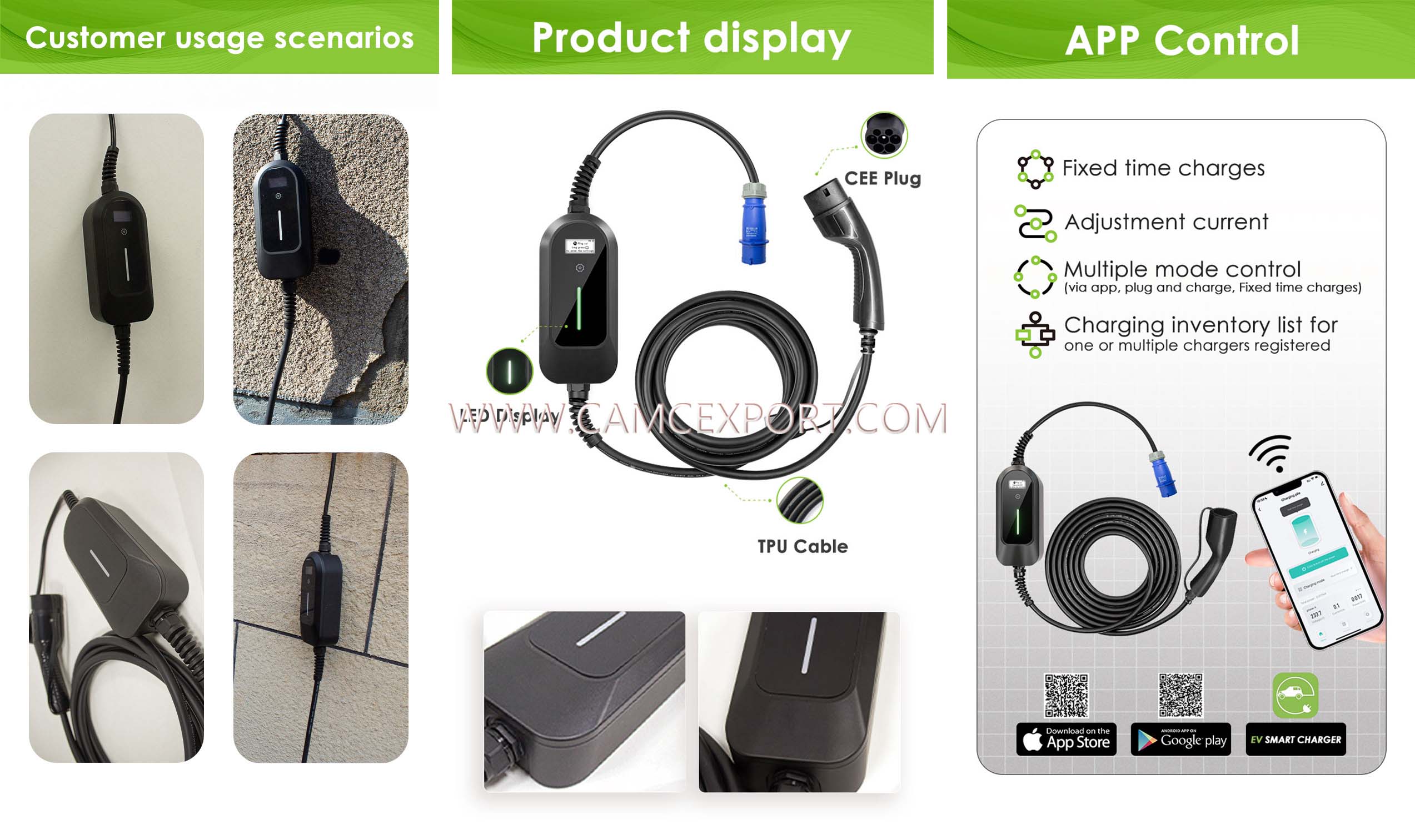 Pengenalan kepada pengecas kenderaan elektrik mudah alih AC 7kw
